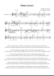 Eileen Aroon - Trumpet in Ab Easy with Chords and Lyrics