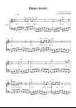 Eileen Aroon - Piano in F Easy with Chords and Lyrics