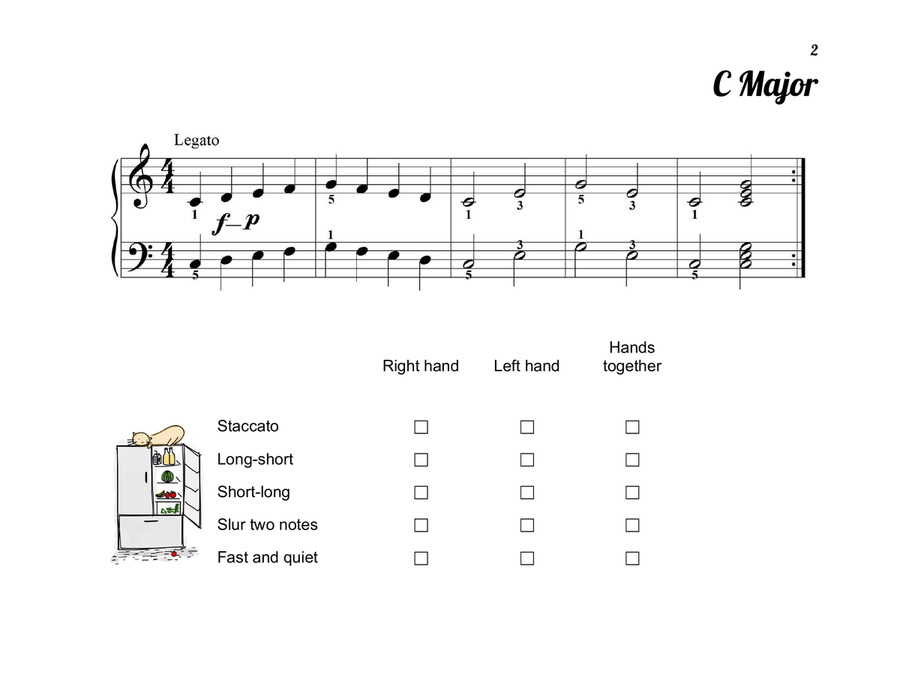 Piano Lessons: Book 1 (Pentascales and Arpeggios) Piano Method - Digital Sheet Music page 3