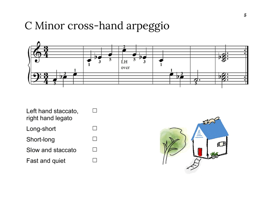 Piano Lessons: Book 1 (Pentascales and Arpeggios) Piano Method - Digital Sheet Music page 6