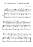 The Harp That Once Through Tara's Halls - Voice with Piano in G Easy with Chords and Lyrics