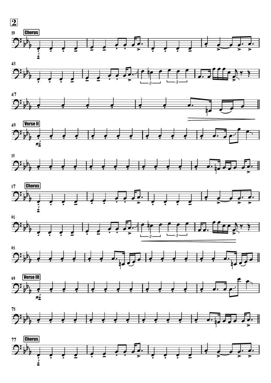Eye Of The Tiger by Survivor Classical Guitar - Digital Sheet Music page 2