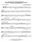 Theme from Schindler's List (arr. Calvin Custer) - Eb Baritone Saxophone