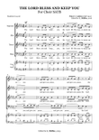 The Lord Bless You and Keep You – SATB Choir with Optional Organ in Db Major