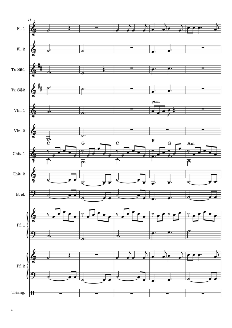 Hallelujah by Leonard Cohen Large Ensemble - Digital Sheet Music page 4