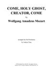 Come, Holy Ghost, Creator, Come
