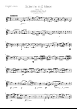 Sicilienne - Faure - English Horn Solo