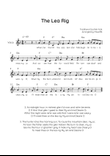 The Lea Rig - Voice Lead Sheet in F Easy with Chords and Lyrics