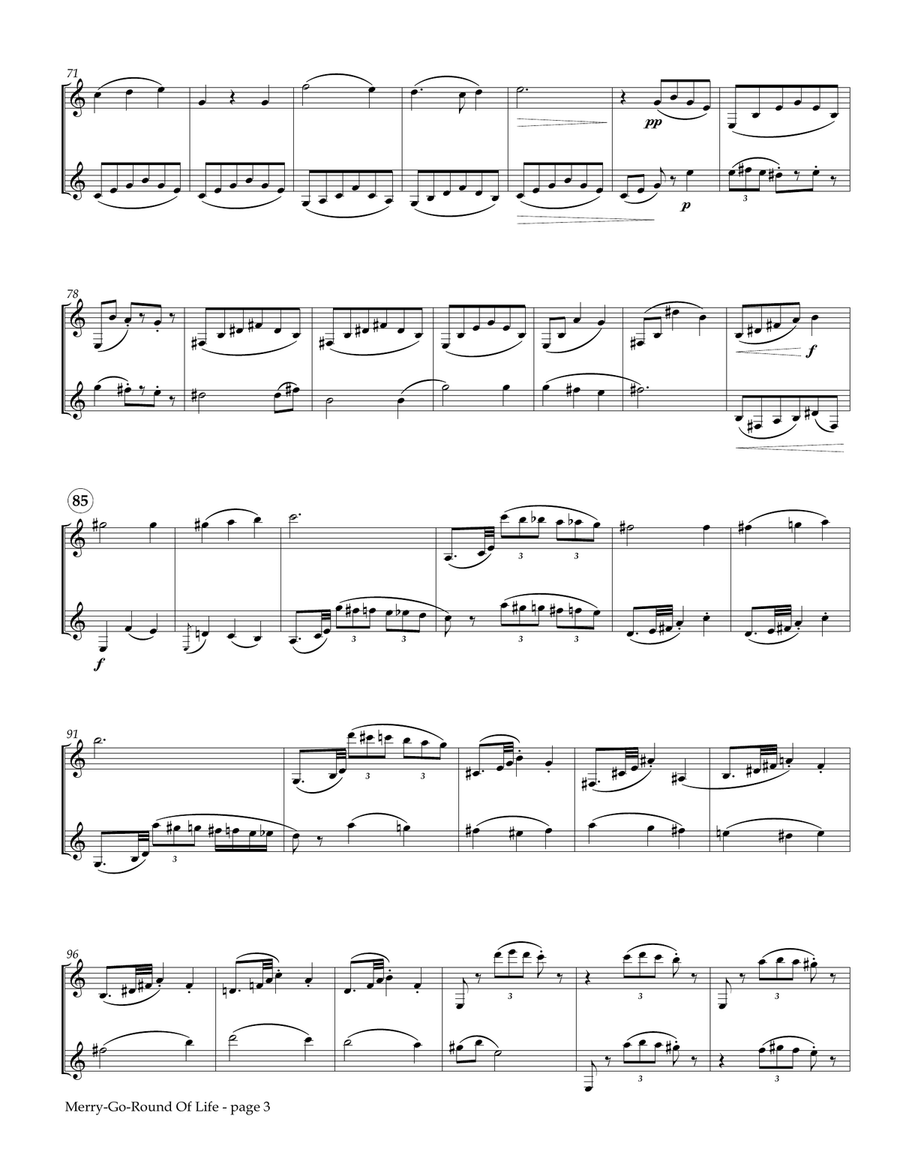 Merry-Go-Round Of Life by Joe Hisaishi Woodwind Ensemble - Digital Sheet Music page 4