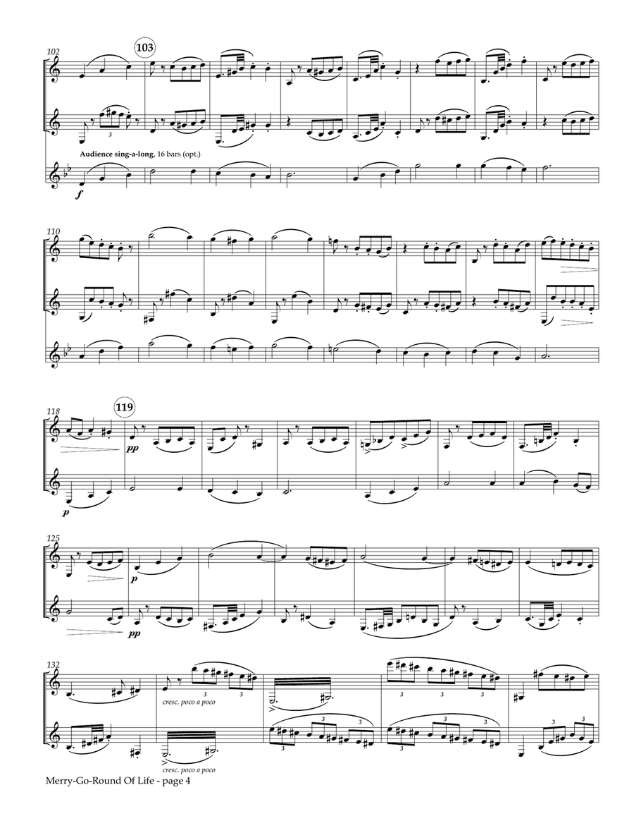 Merry-Go-Round Of Life by Joe Hisaishi Woodwind Ensemble - Digital Sheet Music page 5