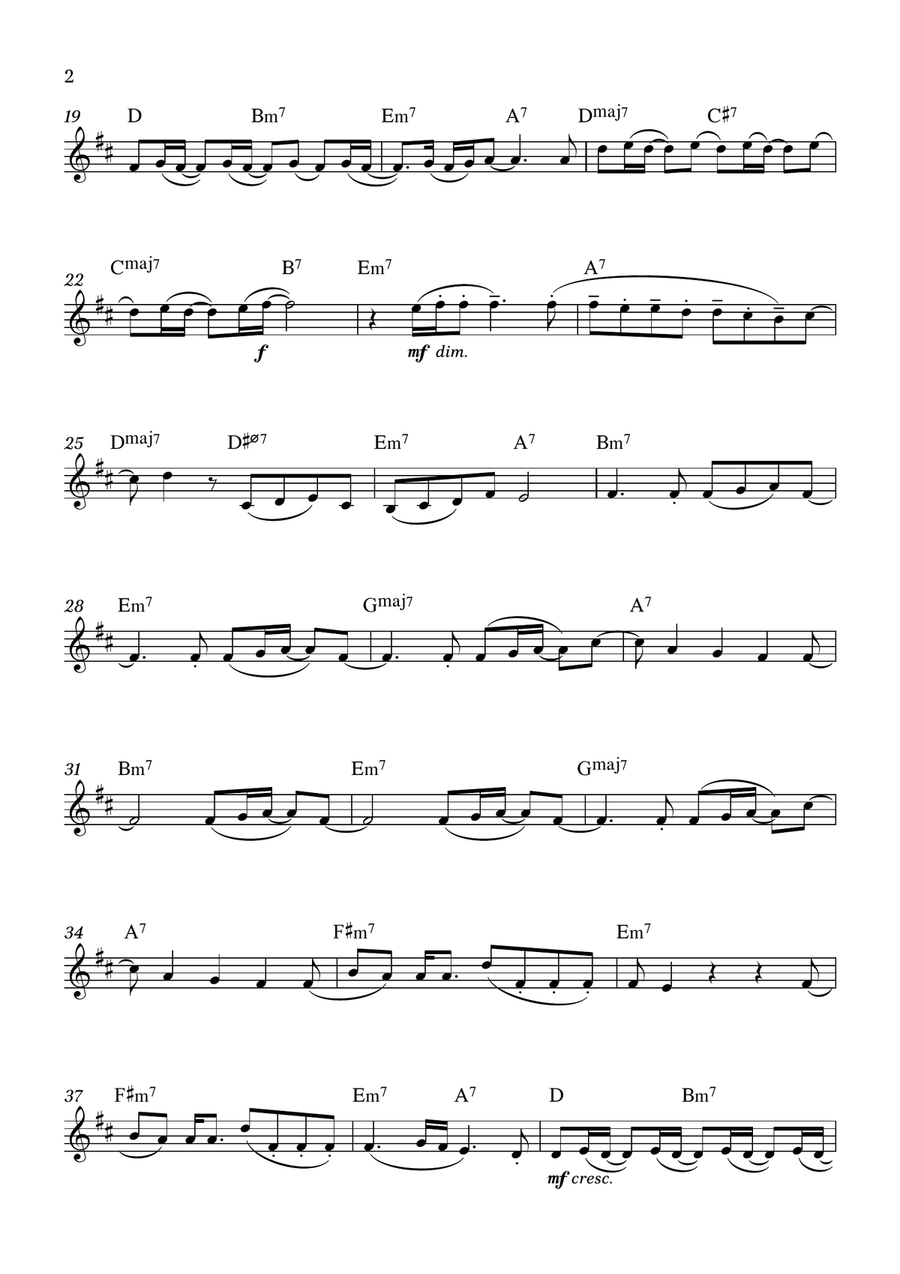 Less by Olivia Rodrigo Horn Solo - Digital Sheet Music page 2