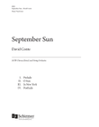 September Sun (Downloadable Choral Score)