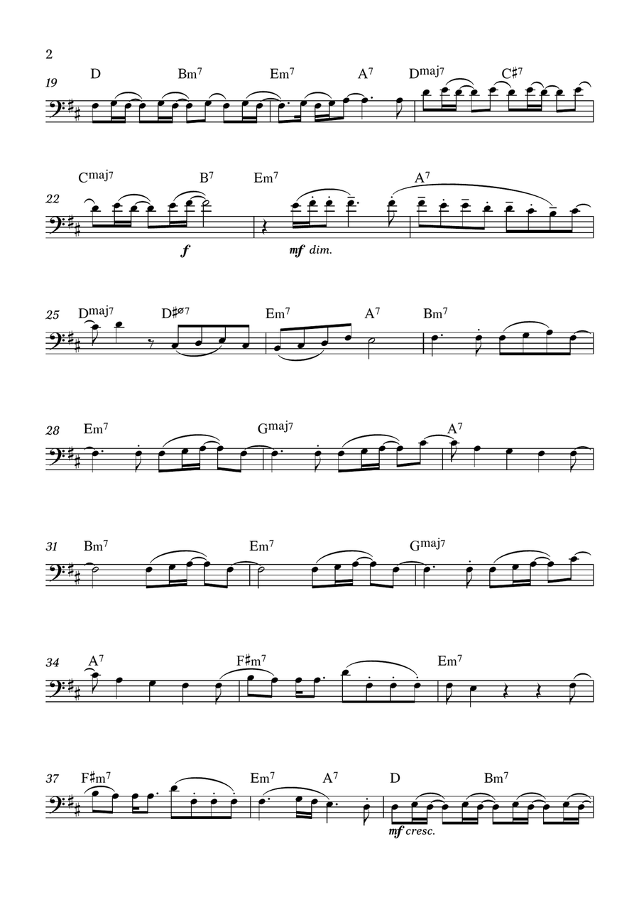 Less by Olivia Rodrigo Trombone Solo - Digital Sheet Music page 2