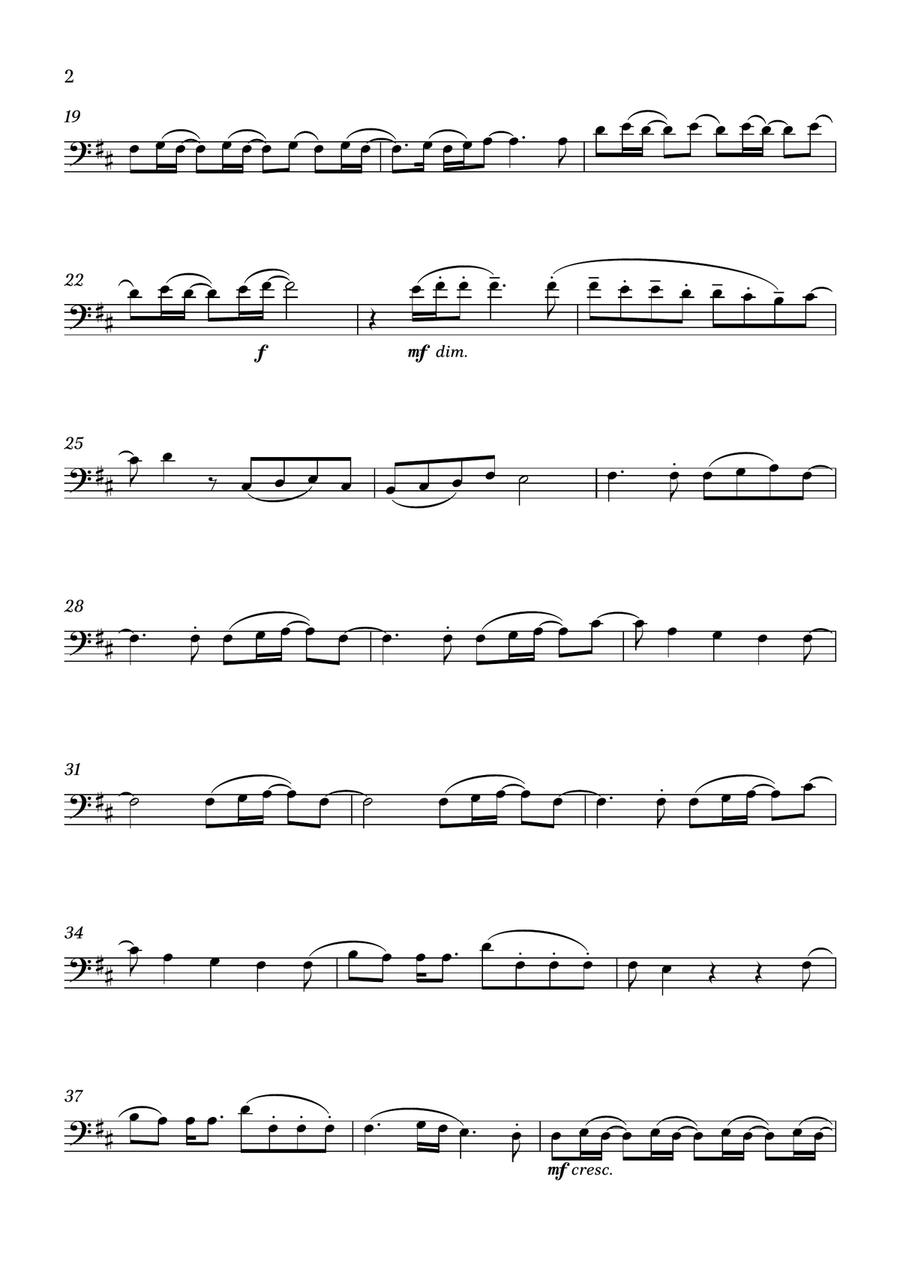 Less by Olivia Rodrigo Trombone Solo - Digital Sheet Music page 2