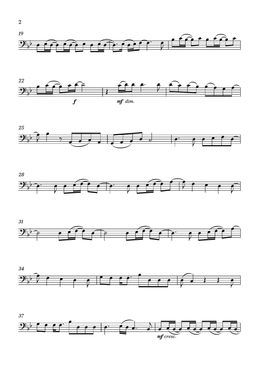 Less by Olivia Rodrigo Cello Solo - Digital Sheet Music page 2