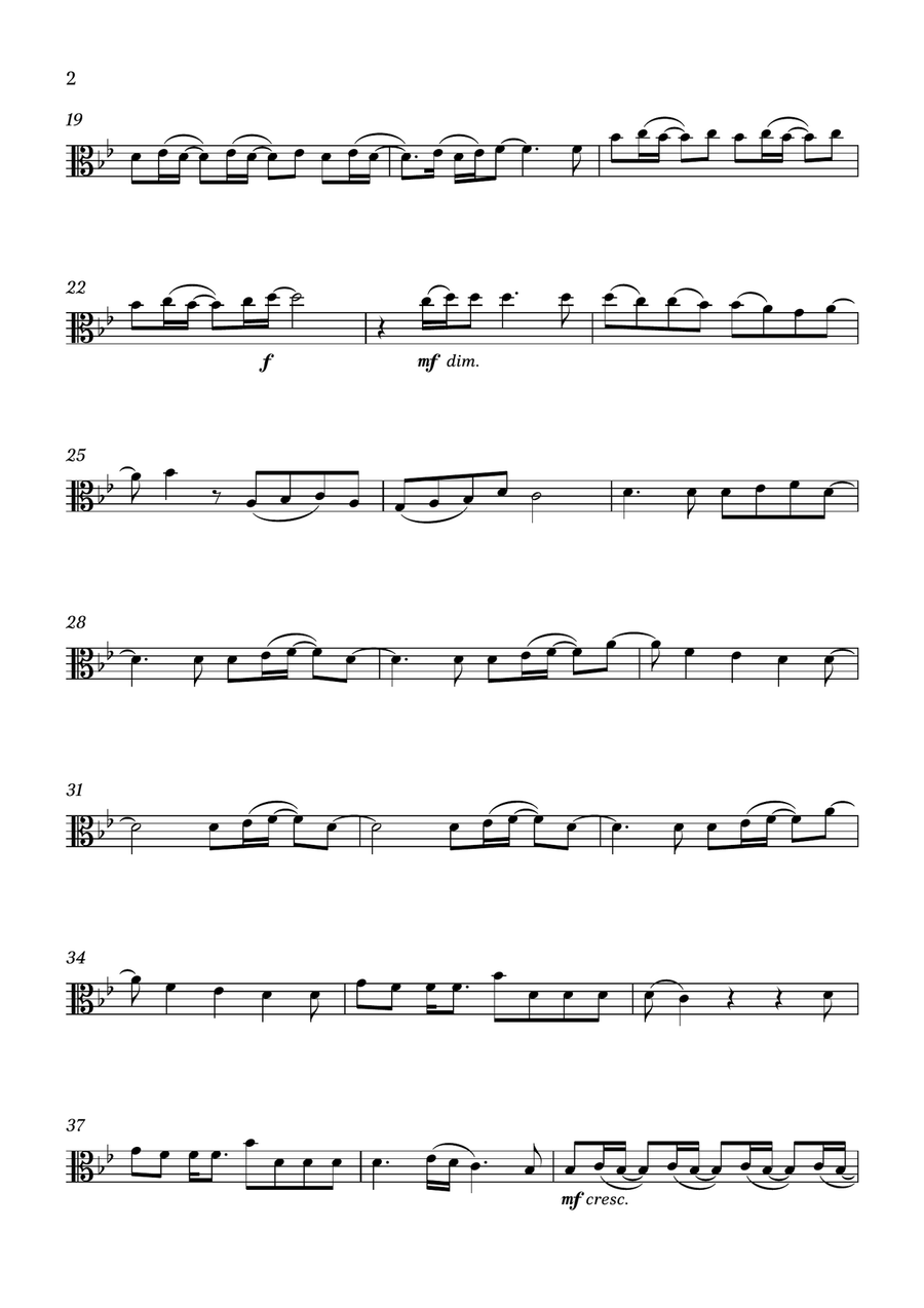 Less by Olivia Rodrigo Viola Solo - Digital Sheet Music page 2