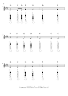 O Little Town of Bethlehem + Beginner Trumpet Fingering Chart (F#3 - C6) B-Flat Trumpet scores gallery preview page 3