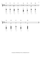 O Little Town of Bethlehem + Beginner Trumpet Fingering Chart (F#3 - C6) B-Flat Trumpet scores gallery preview page 4