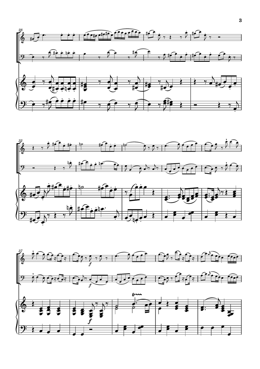 ine kleine Nachtmusik 2nd Mov. 