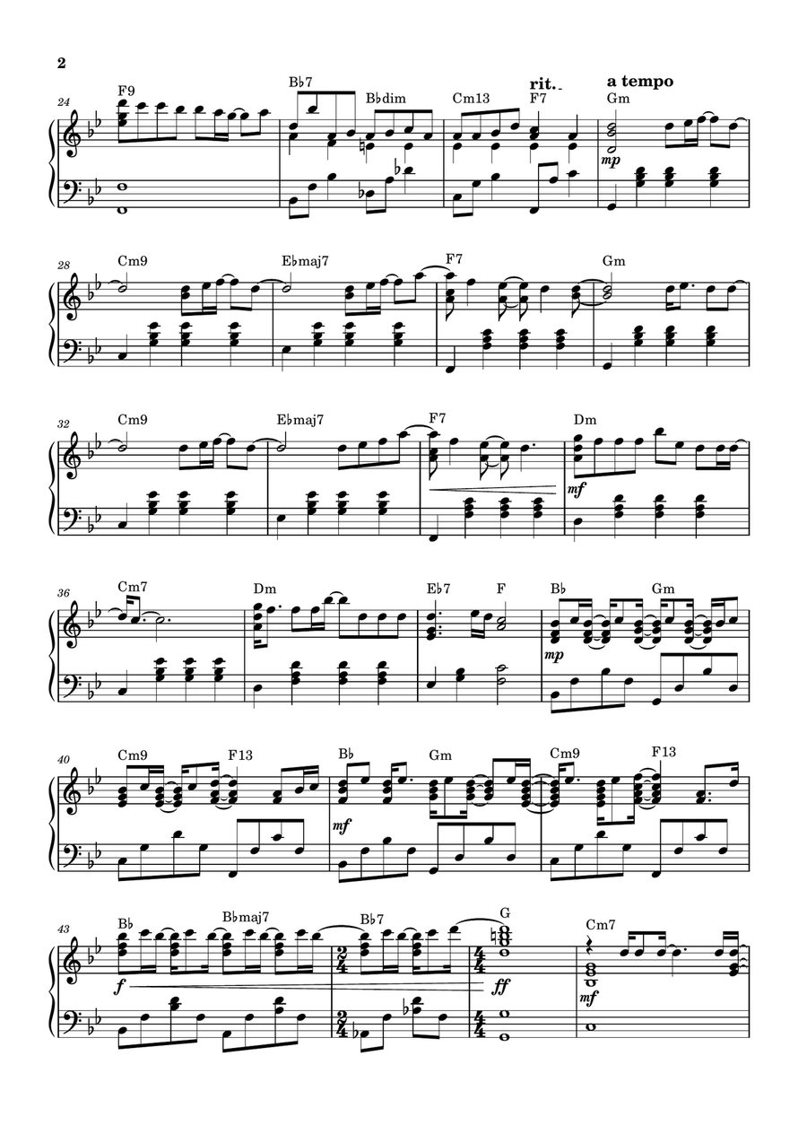 Less by Olivia Rodrigo Piano Solo - Digital Sheet Music page 2