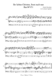 Ihr lieben Christen, freut euch nun - BuxWV51 - Arr. for Choir SSATB and Organ, With Parts