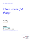 Three wonderful things