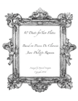 10 Delightful Duets for Two Flutes from Rameau