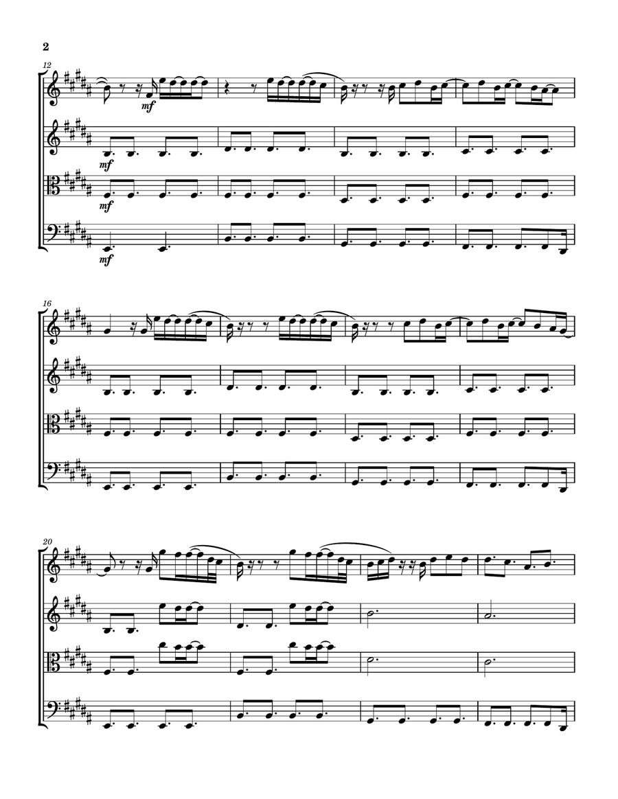 The Author by Nick Jonas String Quartet - Digital Sheet Music page 3