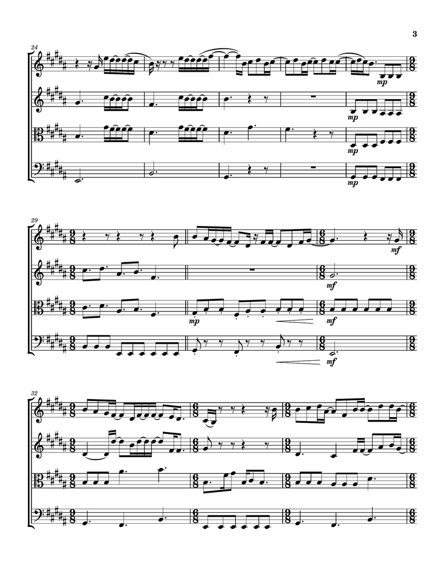 The Author by Nick Jonas String Quartet - Digital Sheet Music page 4