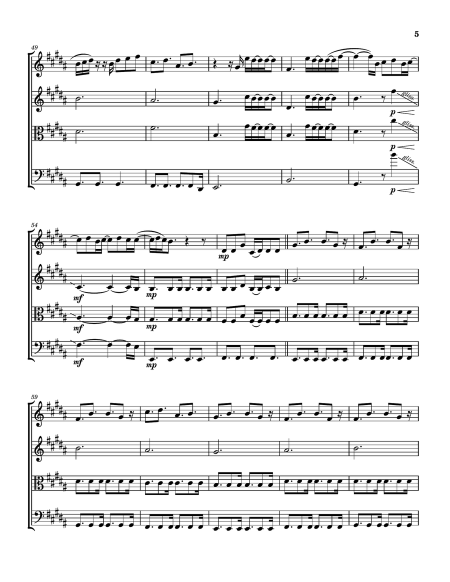 The Author by Nick Jonas String Quartet - Digital Sheet Music page 6
