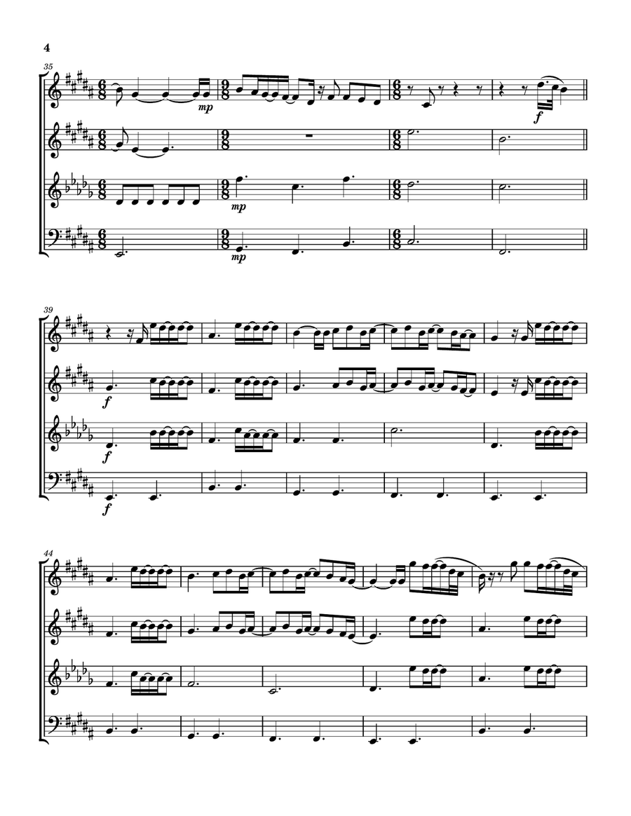 The Author by Nick Jonas Woodwind Quartet - Digital Sheet Music page 5