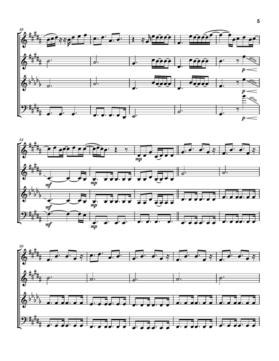 The Author by Nick Jonas Woodwind Quartet - Digital Sheet Music page 6