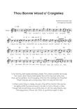 Thou Bonnie Wood o' Craigielea - Voice Lead Sheet in G Easy with Chords and Lyrics