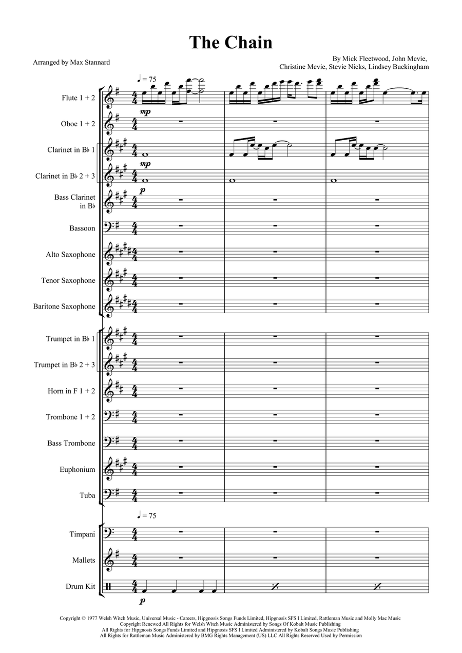 The Chain by Fleetwood Mac Concert Band - Digital Sheet Music page 2