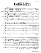 Fanfare La Peri Brass Ensemble scores gallery preview page 3
