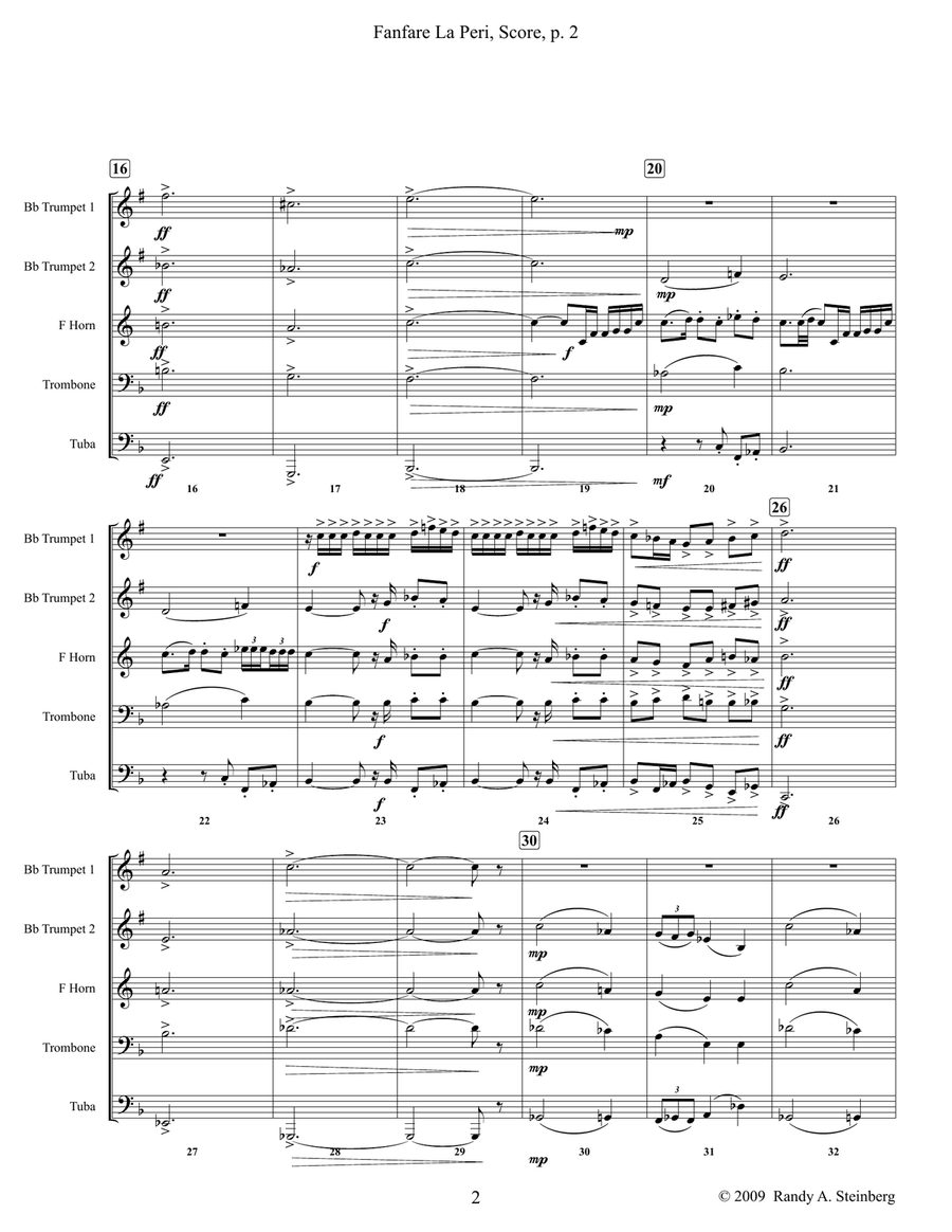 Fanfare La Peri by Paul Dukas Brass Ensemble - Digital Sheet Music page 4