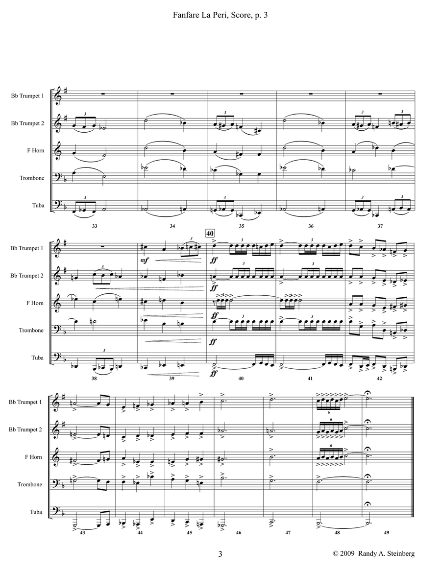 Fanfare La Peri by Paul Dukas Brass Ensemble - Digital Sheet Music page 5