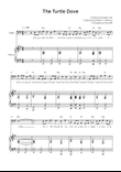 The Turtle Dove - Cello with Piano in Em Easy with Chords and Lyrics