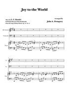 Joy to the World (Trio for Clarinet, Cello and Piano) Small Ensemble scores gallery preview page 5