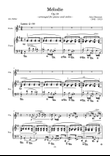 Mélodie, Op.10 [Violin and Piano arr]