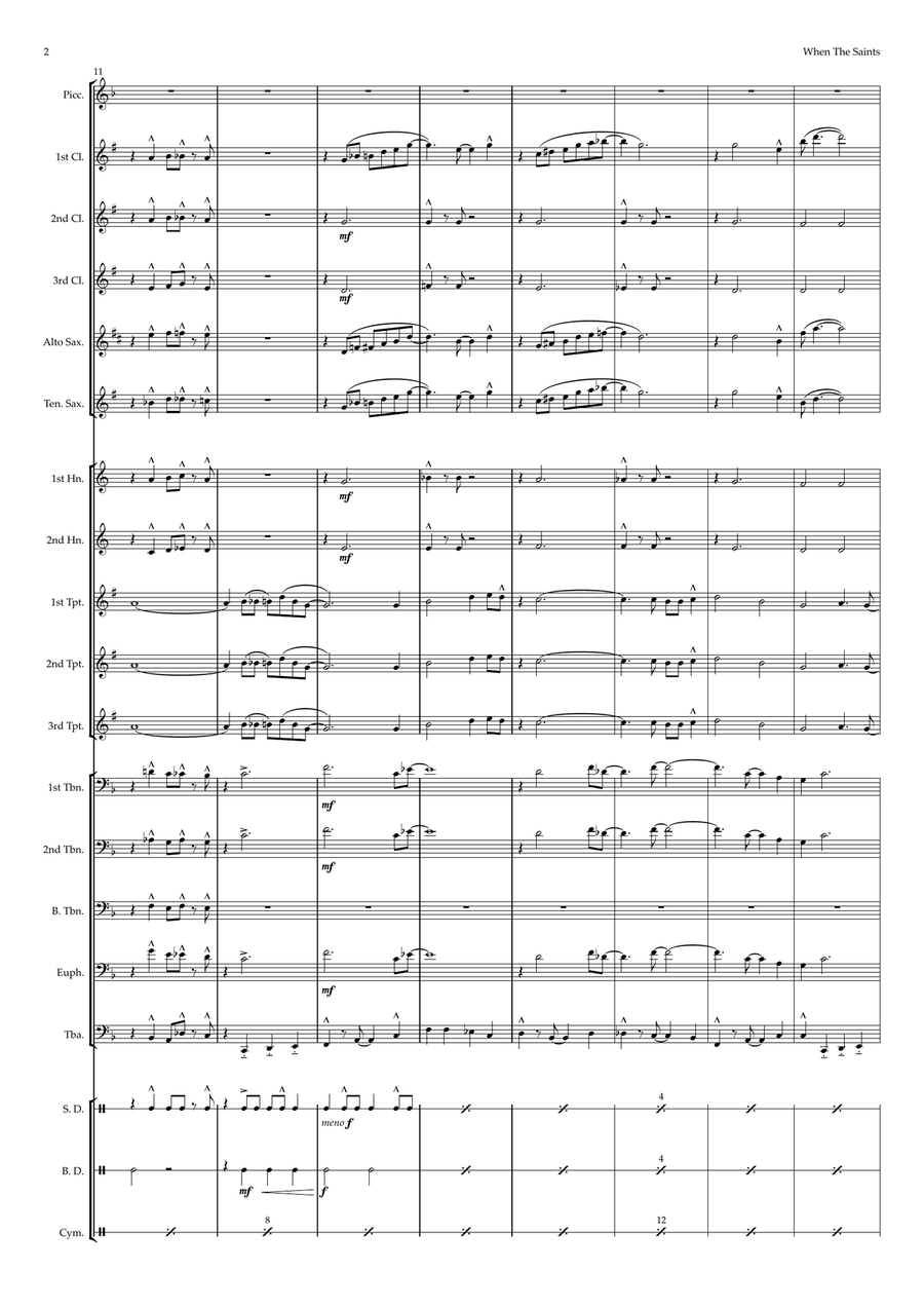 When The Saints Go Marching In - Marching Band by Traditional Marching Band - Digital Sheet Music page 2