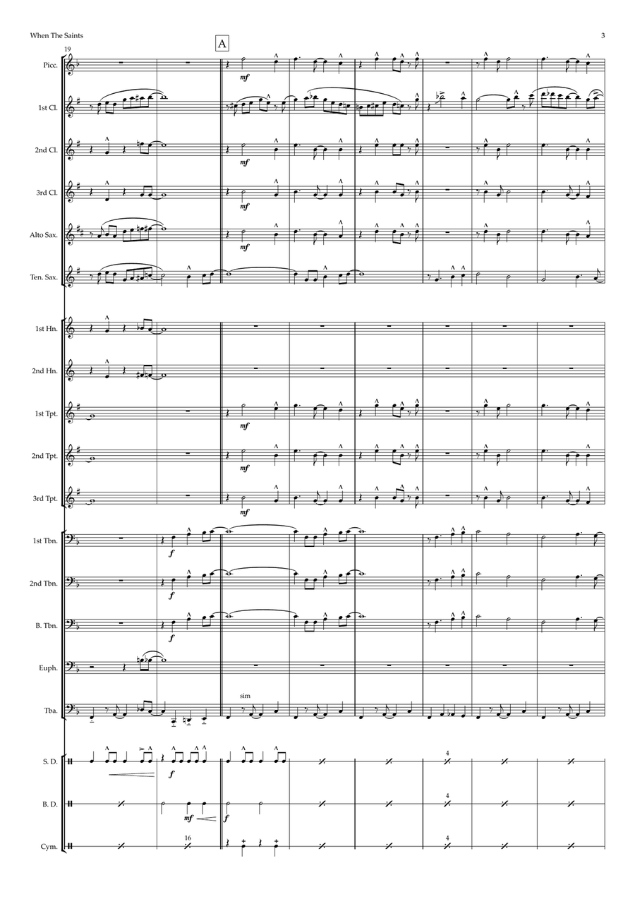 When The Saints Go Marching In - Marching Band by Traditional Marching Band - Digital Sheet Music page 3