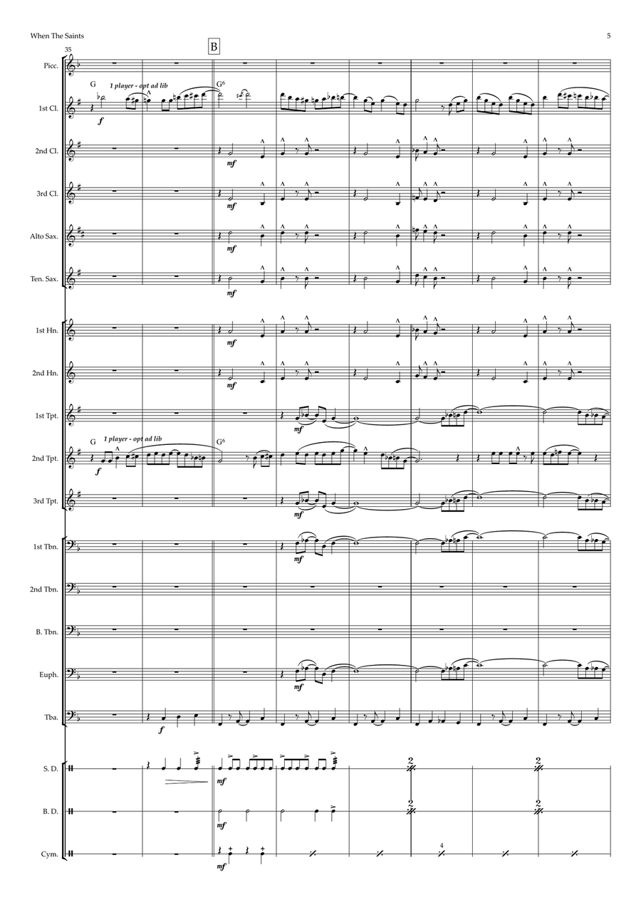When The Saints Go Marching In - Marching Band by Traditional Marching Band - Digital Sheet Music page 5