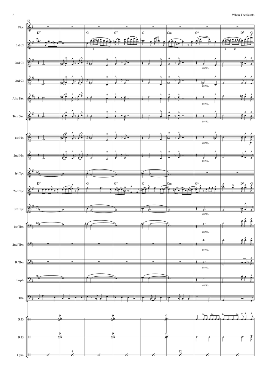 When The Saints Go Marching In - Marching Band by Traditional Marching Band - Digital Sheet Music page 6