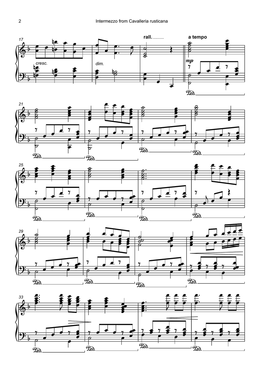 Intermezzo from Cavalleria Rusticana by Ester Alessandrini Piano Method - Digital Sheet Music page 2