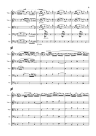 Bach - Prelude in C minor from Suite in C minor, BWV 997 for String Ensemble String Orchestra scores gallery preview page 4