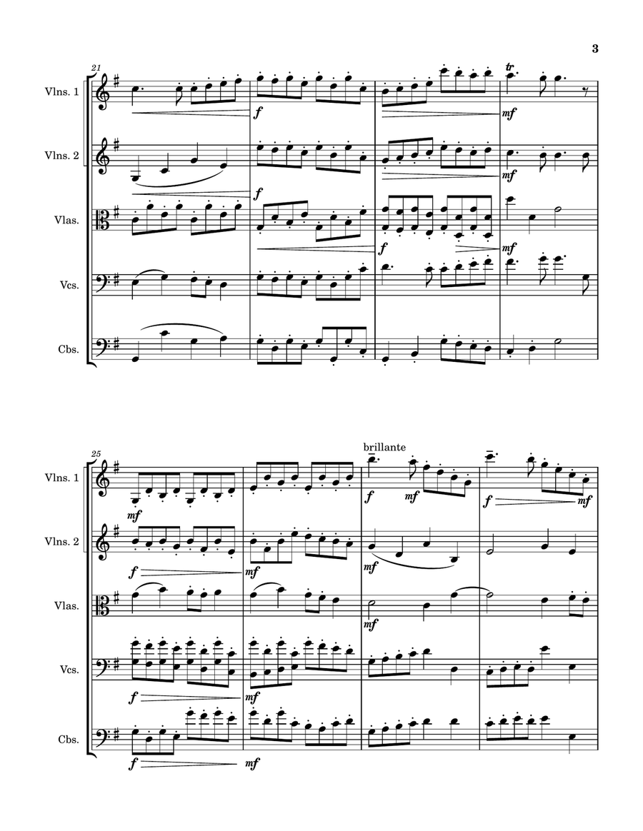 Strings in E Minor String Orchestra - Digital Sheet Music page 3