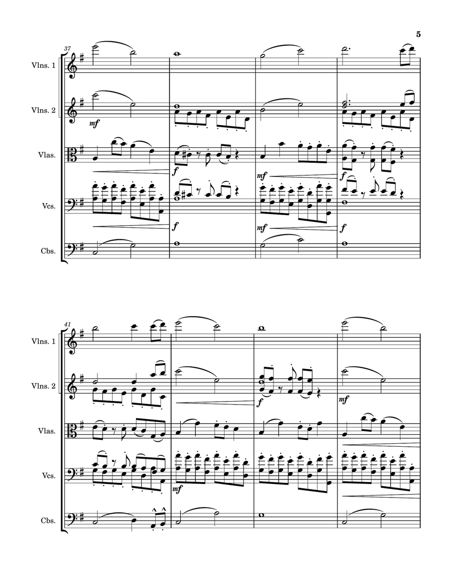 Strings in E Minor String Orchestra - Digital Sheet Music page 5