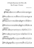 9 Triplet Exercises for Fife in B♭