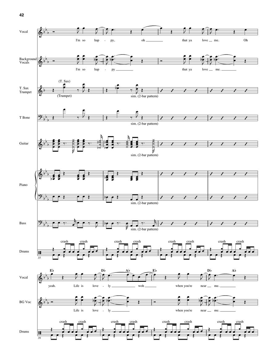 Make Me Smile by Chicago Tenor Saxophone - Digital Sheet Music page 5